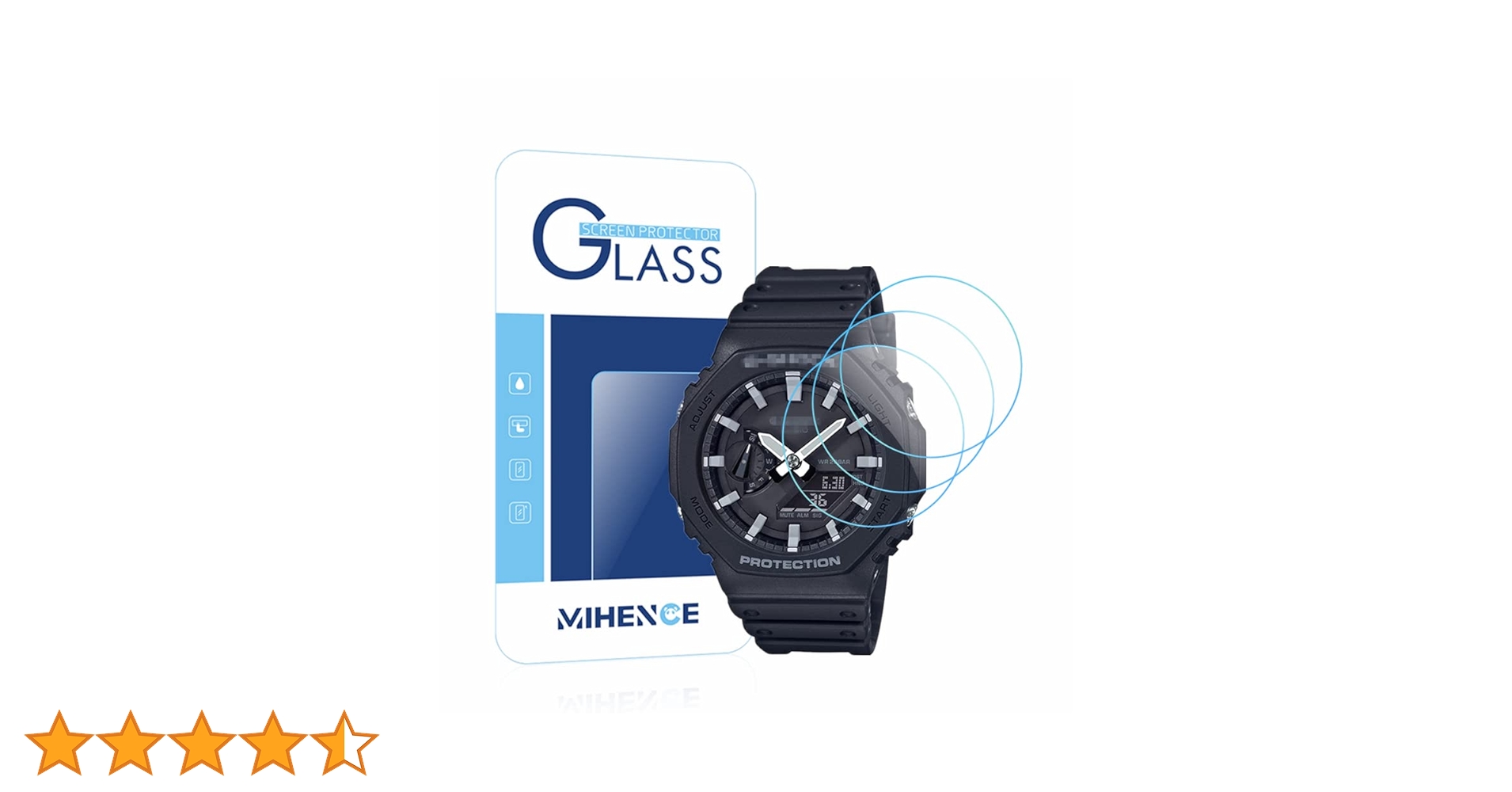 Amazon.co.jp: 【3枚入り】 Mihence Compatible with G-SHOCK GA-2100